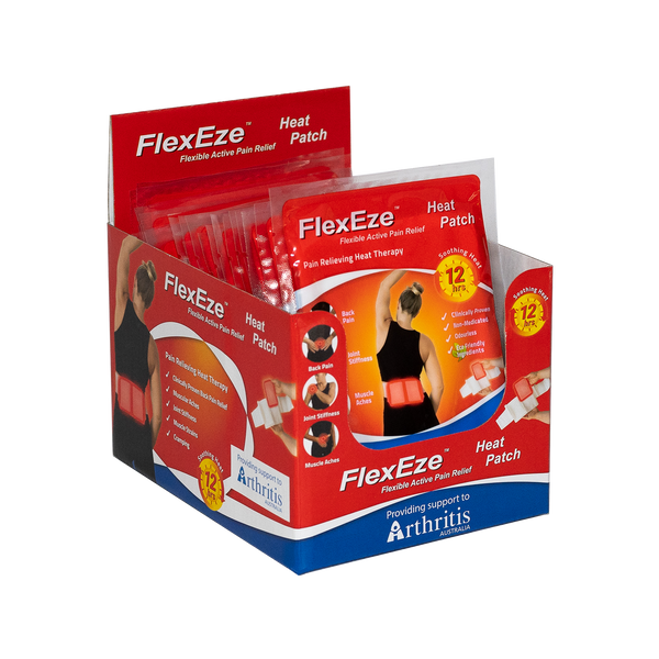 FlexEze Heat Wrap and Heat Patches provide clinically proven, drug free pain relief of lower back pain and tight, tense or painful muscles for up to 14 hours.